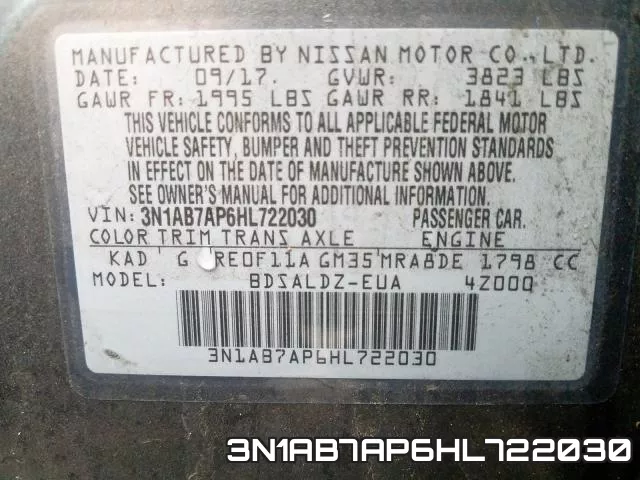 3N1AB7AP6HL722030 фото 2