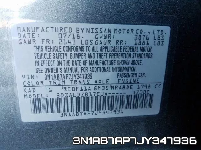 3N1AB7AP7JY347936 фото 2