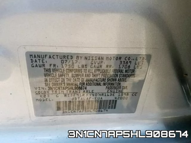 3N1CN7AP5HL908674 фото 2