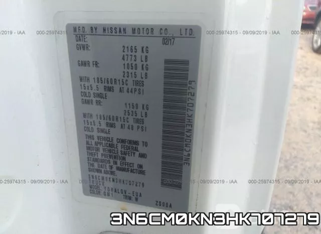 3N6CM0KN3HK707279 фото 10