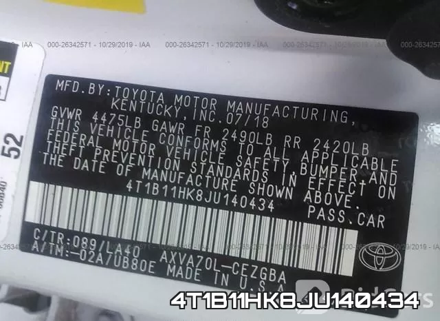 4T1B11HK8JU140434 фото 9