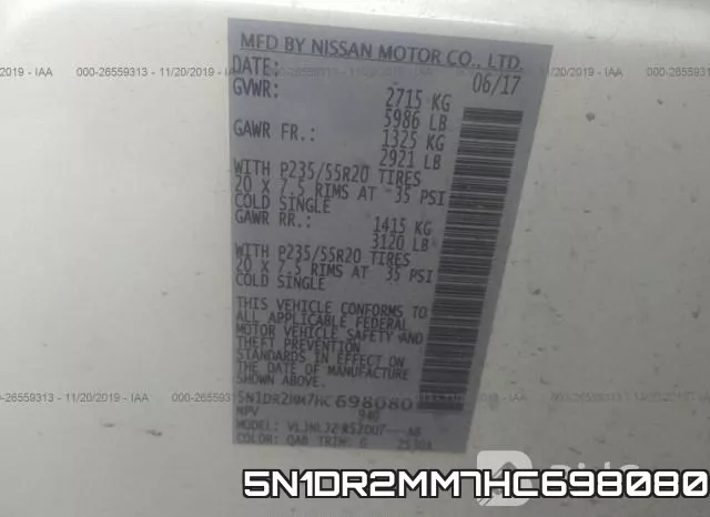 5N1DR2MM7HC698080 фото 10