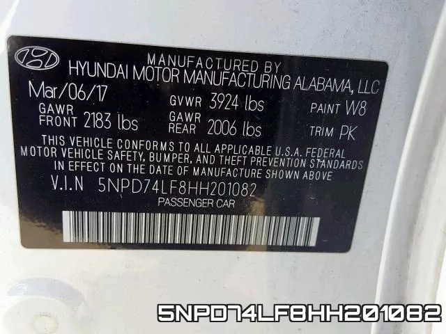 5NPD74LF8HH201082 фото 2