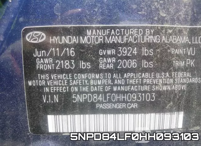 5NPD84LF0HH093103 фото 10
