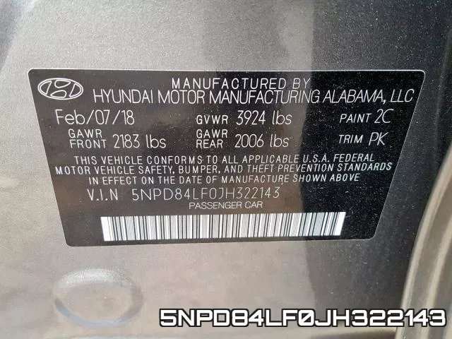5NPD84LF0JH322143 фото 2