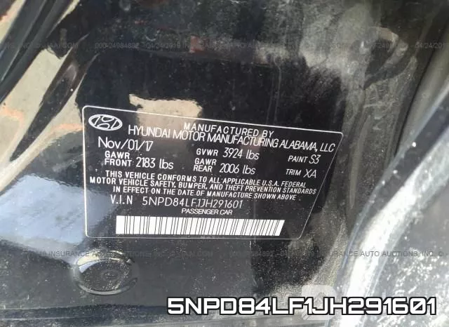 5NPD84LF1JH291601 фото 8