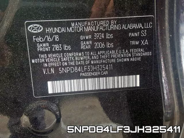 5NPD84LF3JH325411 фото 2