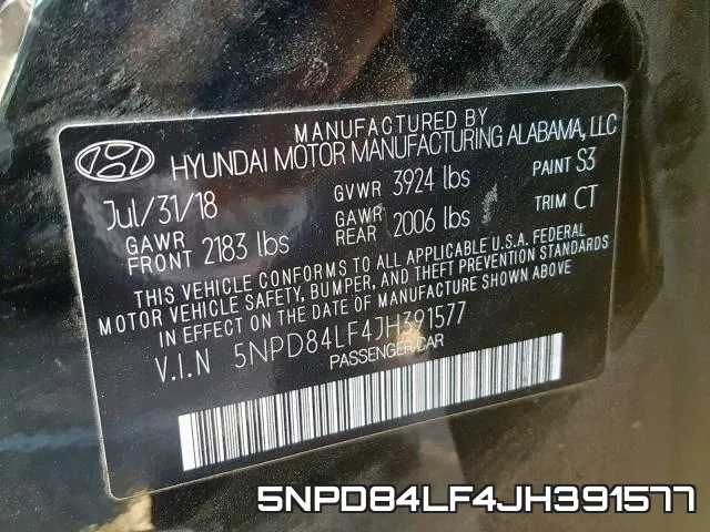 5NPD84LF4JH391577 фото 2