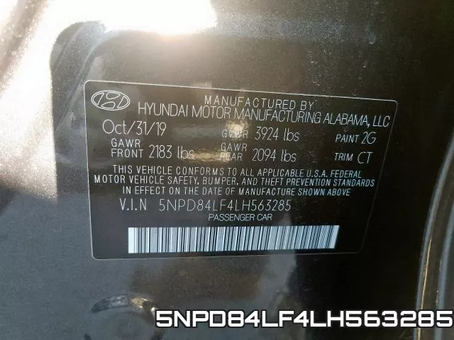 5NPD84LF4LH563285 фото 2