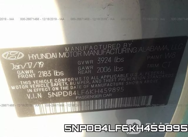 5NPD84LF6KH459895 фото 6