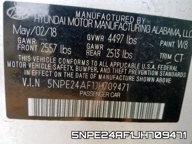 5NPE24AF1JH709471 фото 2