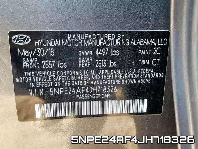 5NPE24AF4JH718326 фото 2