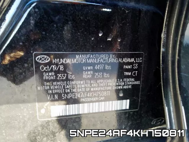 5NPE24AF4KH750811 фото 2