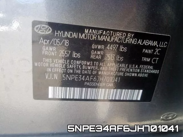 5NPE34AF6JH701041 фото 2