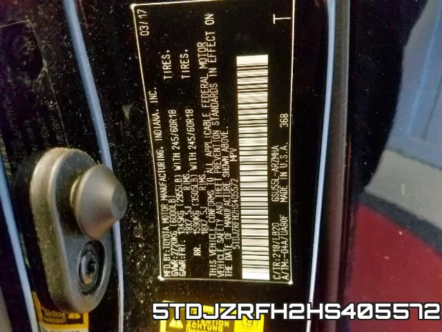 5TDJZRFH2HS405572 фото 2