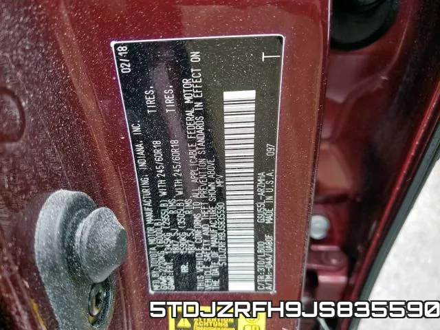 5TDJZRFH9JS835590 фото 2