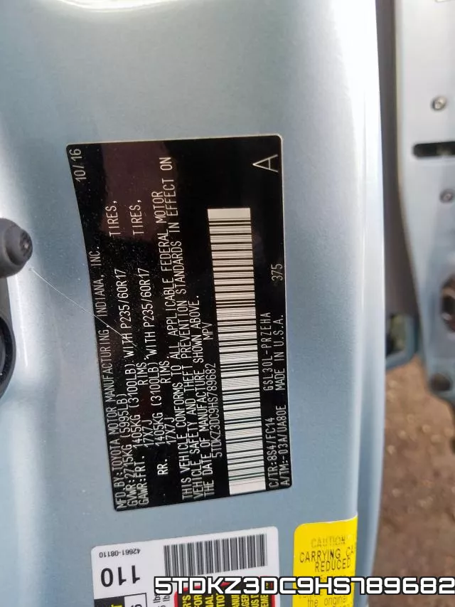 5TDKZ3DC9HS789682 фото 2