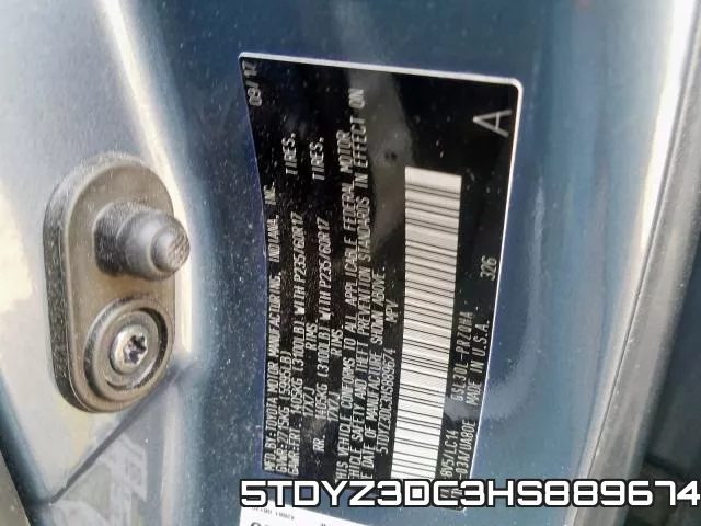 5TDYZ3DC3HS889674 фото 2