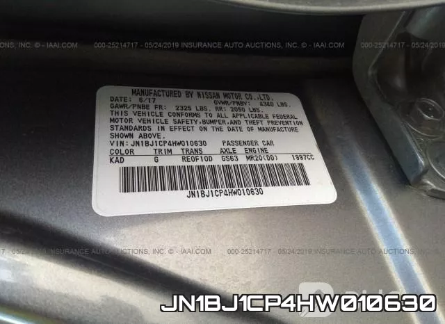 JN1BJ1CP4HW010630 фото 9