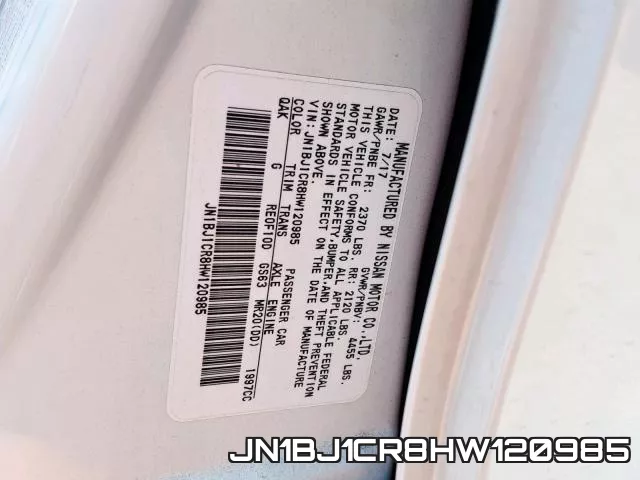 JN1BJ1CR8HW120985 фото 2