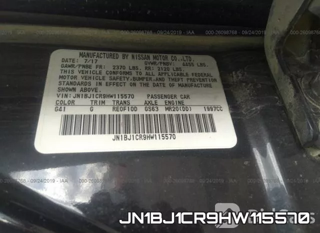 JN1BJ1CR9HW115570 фото 10