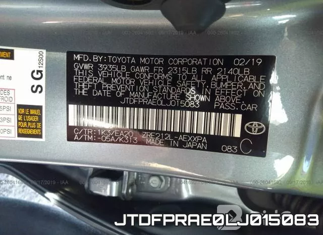 JTDFPRAE0LJ015083 фото 10