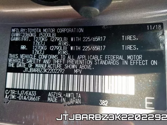 JTJBARBZ3K2202292 фото 7
