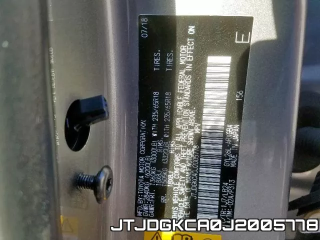JTJDGKCA0J2005778 фото 2