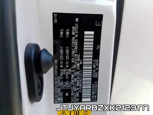 JTJYARBZXK2123177 фото 2