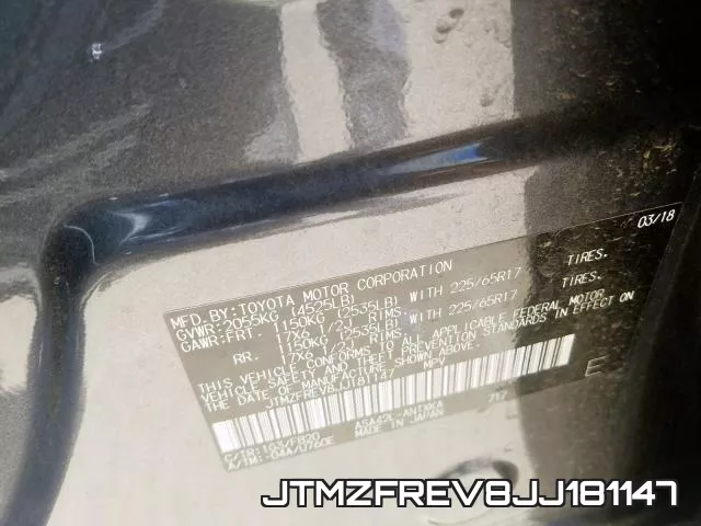 JTMZFREV8JJ181147 фото 2