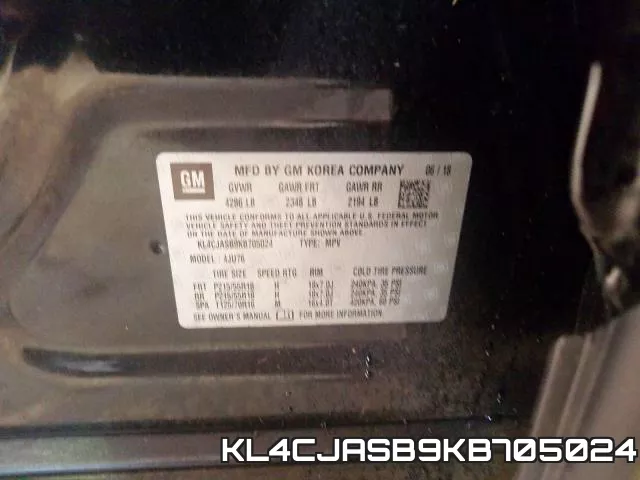KL4CJASB9KB705024 фото 2