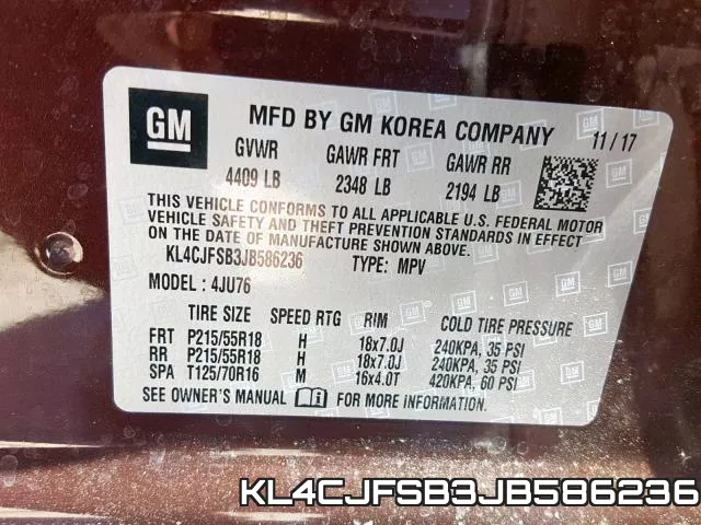 KL4CJFSB3JB586236 фото 2