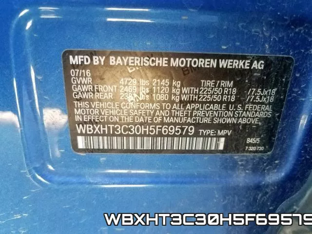 WBXHT3C30H5F69579 фото 2