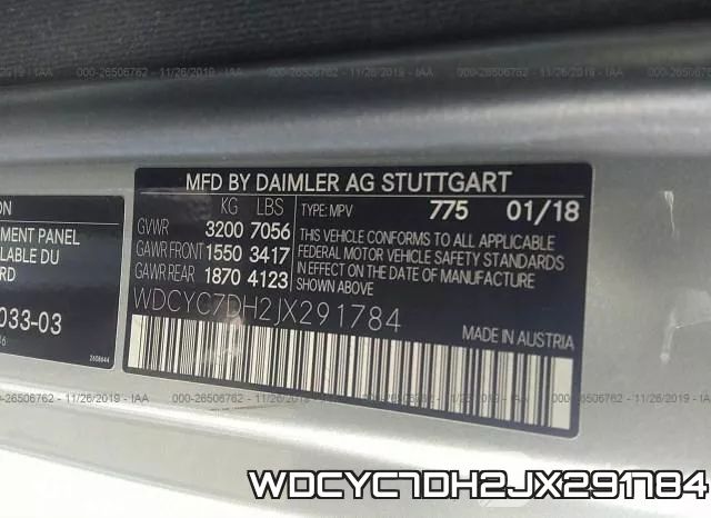 WDCYC7DH2JX291784 фото 7