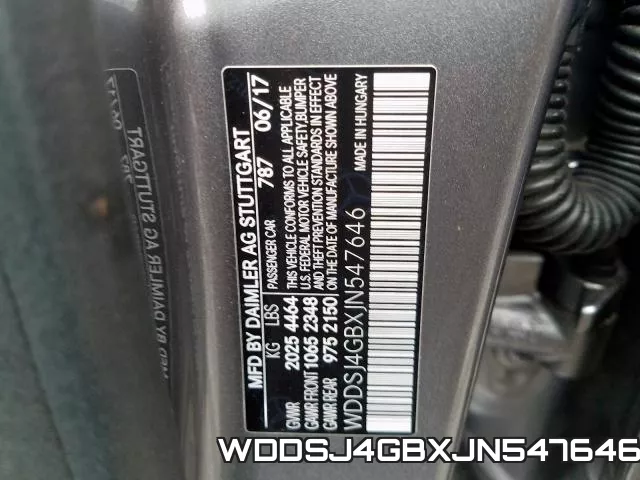 WDDSJ4GBXJN547646 фото 2