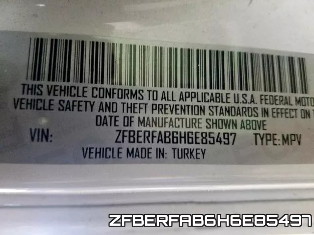 ZFBERFAB6H6E85497 фото 2