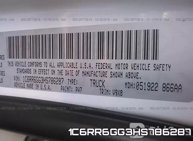 1C6RR6GG3HS786287 фото 10