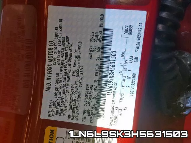 1LN6L9SK3H5631503 фото 2