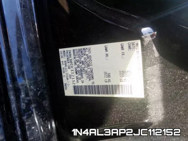 1N4AL3AP2JC112152 фото 2