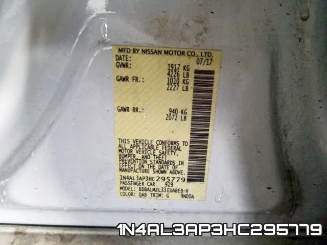 1N4AL3AP3HC295779 фото 2