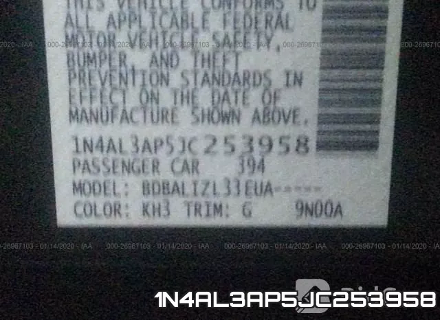 1N4AL3AP5JC253958 фото 10