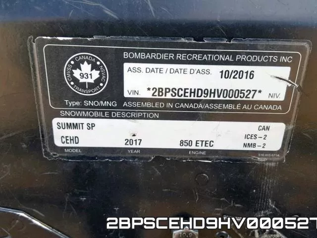 2BPSCEHD9HV000527 фото 2