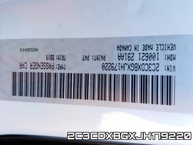 2C3CDXBGXJH179220 фото 2