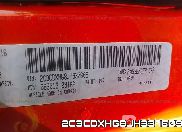 2C3CDXHG8JH337609 фото 8