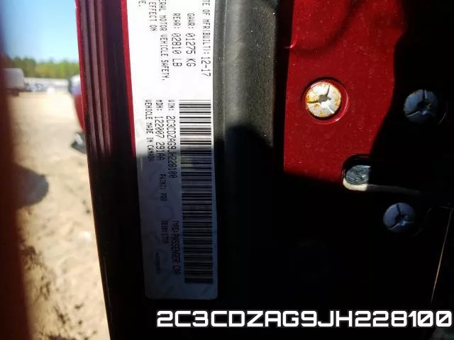 2C3CDZAG9JH228100 фото 2