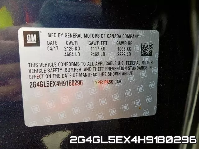 2G4GL5EX4H9180296 фото 2