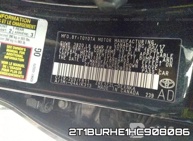 2T1BURHE1HC908086 фото 6