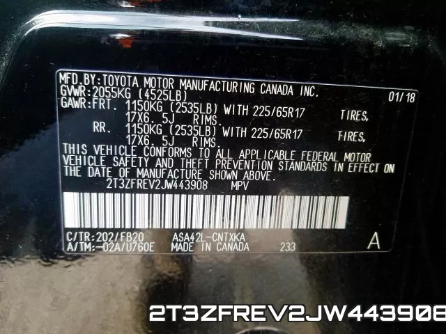 2T3ZFREV2JW443908 фото 2