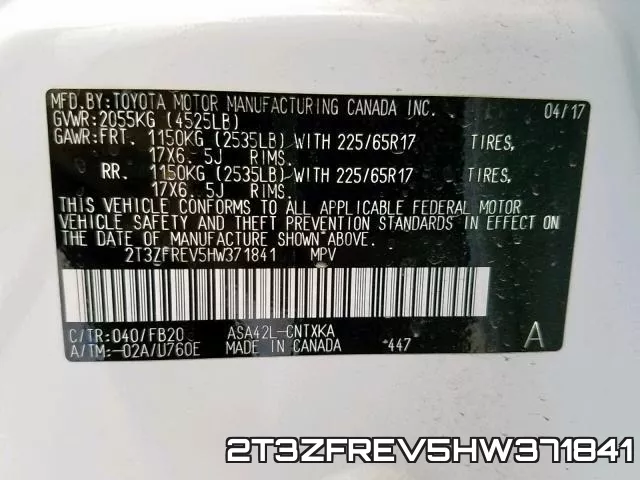 2T3ZFREV5HW371841 фото 2