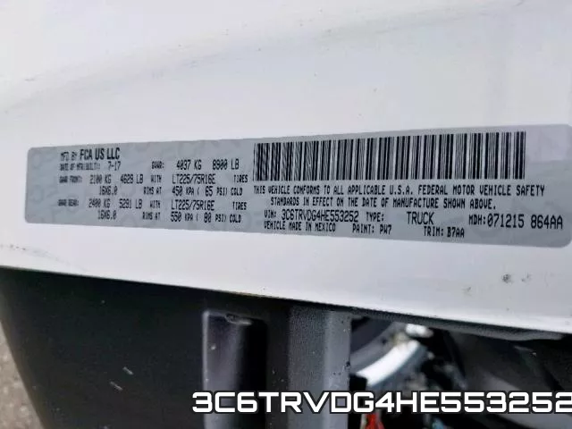 3C6TRVDG4HE553252 фото 2